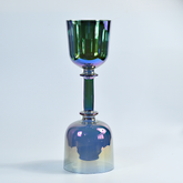 TXTone Titanium - Plated Translucent Double - Headed Crystal Singing Grail With Carrying Case And Mallet