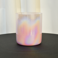 TXTone Pink Alchemy Crystal Singing Bowl With Carrier Bag For Chakra Healing Meditation