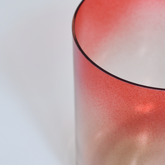 TXTone Ombré Red Alchemy Crystal Singing Bowl With Carrier Bag For Chakra Healing Meditation
