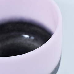 TXTone Gemstone Fusion Crystal Singing Bowls-Moldavite & Morganite With Carrier Bag For Chakra Healing Meditation