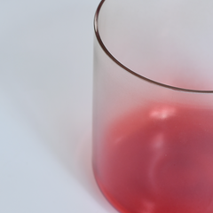 TXTone Ombré Red Alchemy Crystal Singing Bowl With Carrier Bag For Chakra Healing Meditation