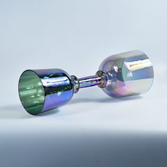 TXTone Titanium - Plated Translucent Double - Headed Crystal Singing Grail With Carrying Case And Mallet