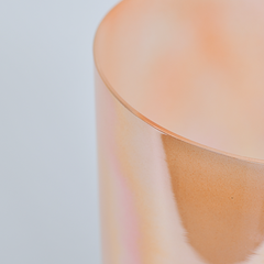 TXTone Orange Alchemy Crystal Singing Grail With Carrier Bag For Chakra Healing Meditation