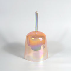 TXTone Orange Alchemy Handle Crystal Singing Bowl With Carrier Bag For Chakra Healing Meditation