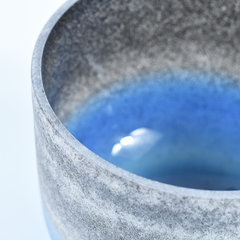 TXTone Gemstone Fusion Crystal Singing Bowls-Obsidian & Lapis With Carrier Bag For Chakra Healing Meditation