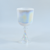 TXTone White Cosmic Light Crystal Singing Grail With Carrier Bag For Chakra Healing Meditation