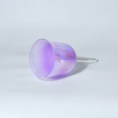 TXTone Purple Alchemy Handle Crystal Singing Bowl With Carrier Bag For Chakra Healing Meditation