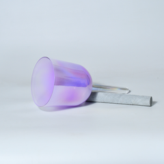 TXTone Purple Alchemy Handle Crystal Singing Bowl With Carrier Bag For Chakra Healing Meditation