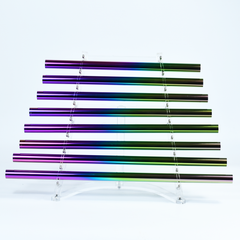 TXTone 432HZ Titanium - Plated Crystal Singing Harp With 8 Notes & Alumina Alloy Box For Meditation Healing