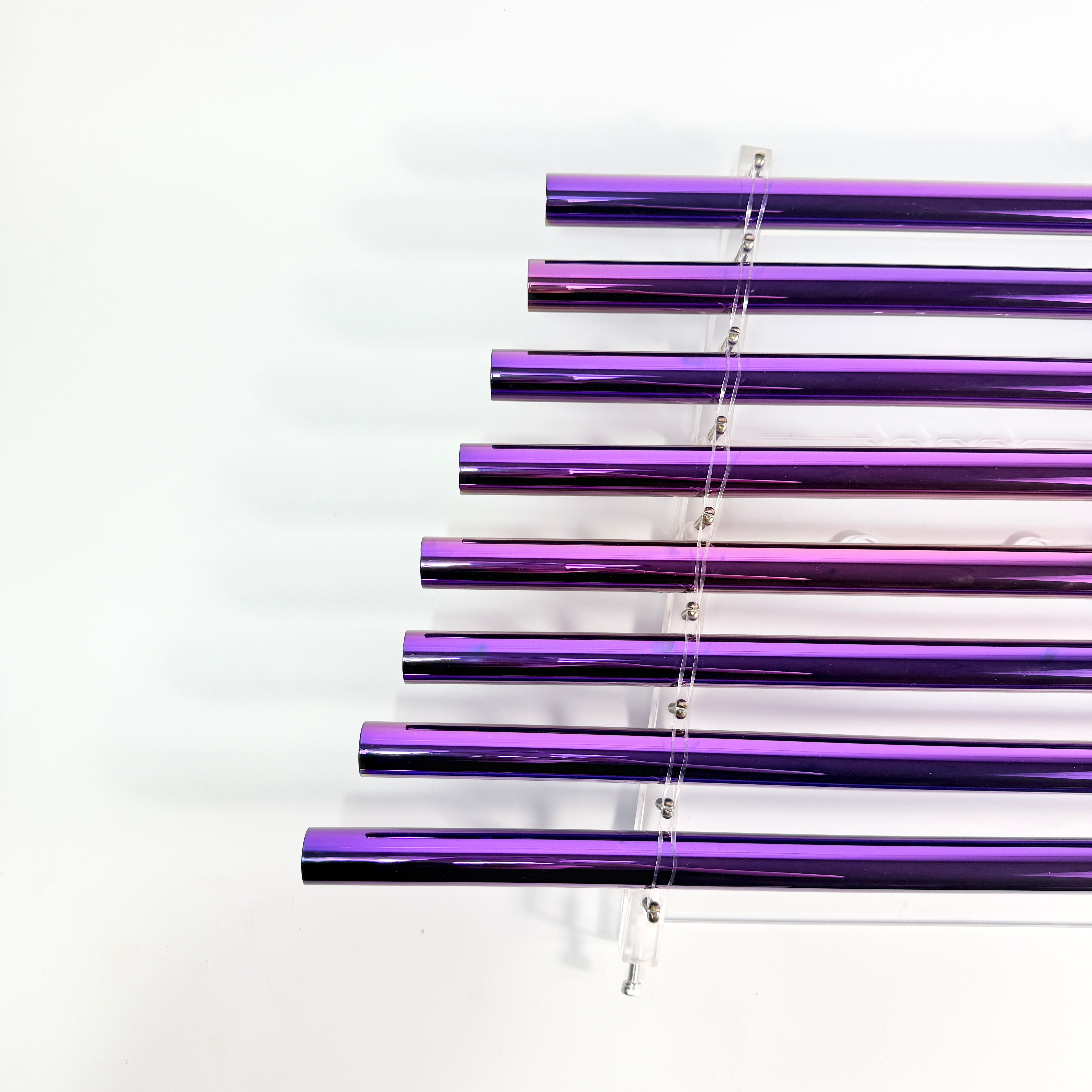 TXTone 432HZ Titanium - Plated Purple Crystal Singing Harp With 8 Notes & Alumina Alloy Box For Meditation Healing| Sound Healing | Chakra Balancing | Meditation Instrument