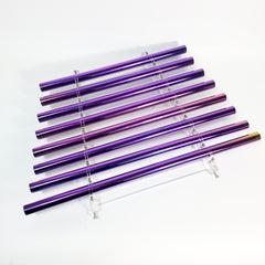TXTone 432HZ Titanium - Plated Purple Crystal Singing Harp With 8 Notes & Alumina Alloy Box For Meditation Healing| Sound Healing | Chakra Balancing | Meditation Instrument