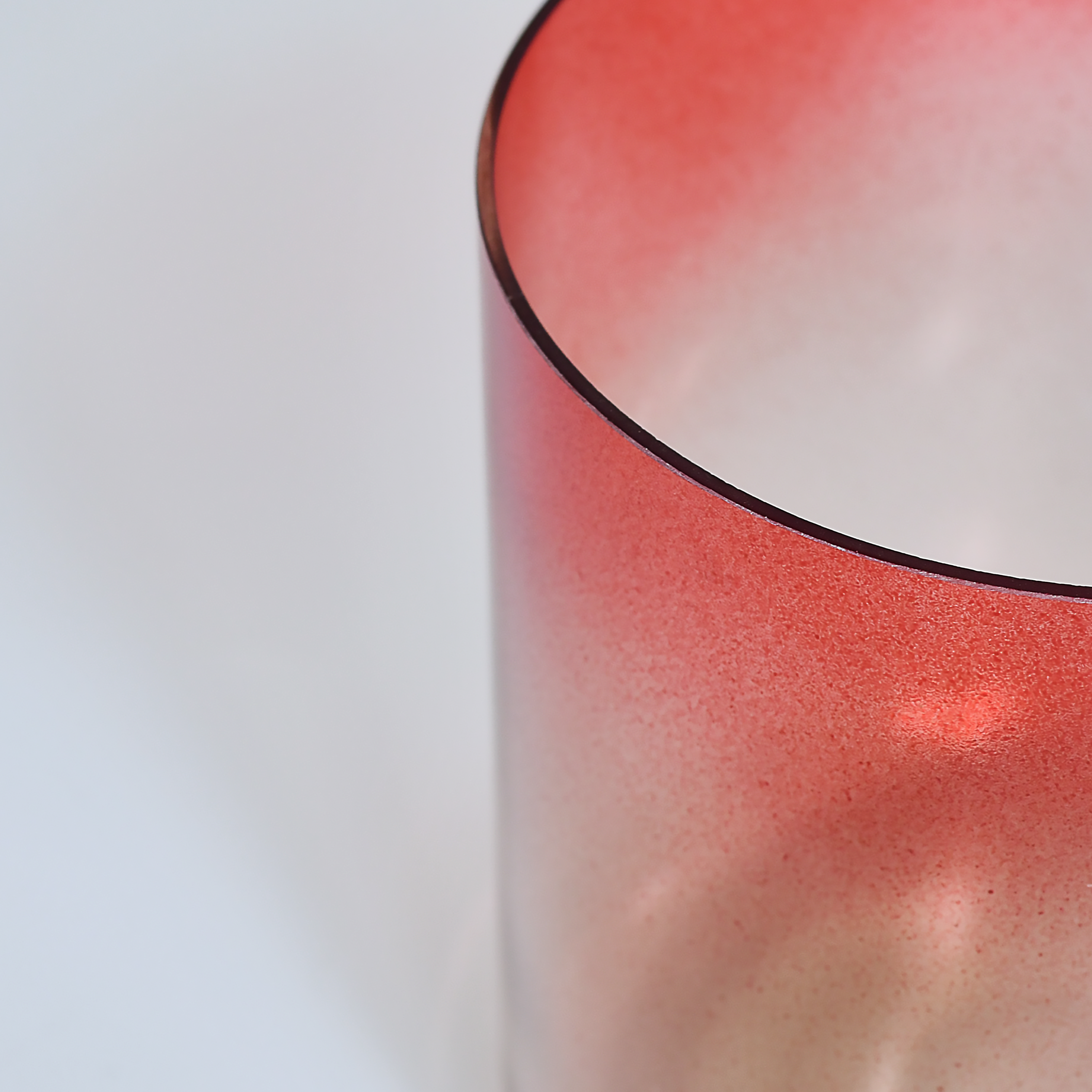 TXTone Ombré Red Alchemy Crystal Singing Bowl With Carrier Bag For Chakra Healing Meditation