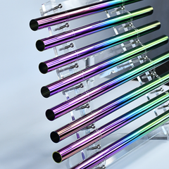 TXTone 432HZ Titanium - Plated Crystal Singing Harp With 8 Notes & Alumina Alloy Box For Meditation Healing