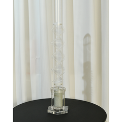 TXTone Small Glass Microbeads Rain Stick 60s Longer With Acrylic Stand Holder