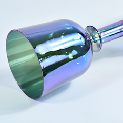 TXTone Titanium - Plated Translucent Double - Headed Crystal Singing Grail With Carrying Case And Mallet