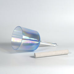 TXTone Indigo Alchemy Handle Crystal Singing Bowl With Carrier Bag For Chakra Healing Meditation