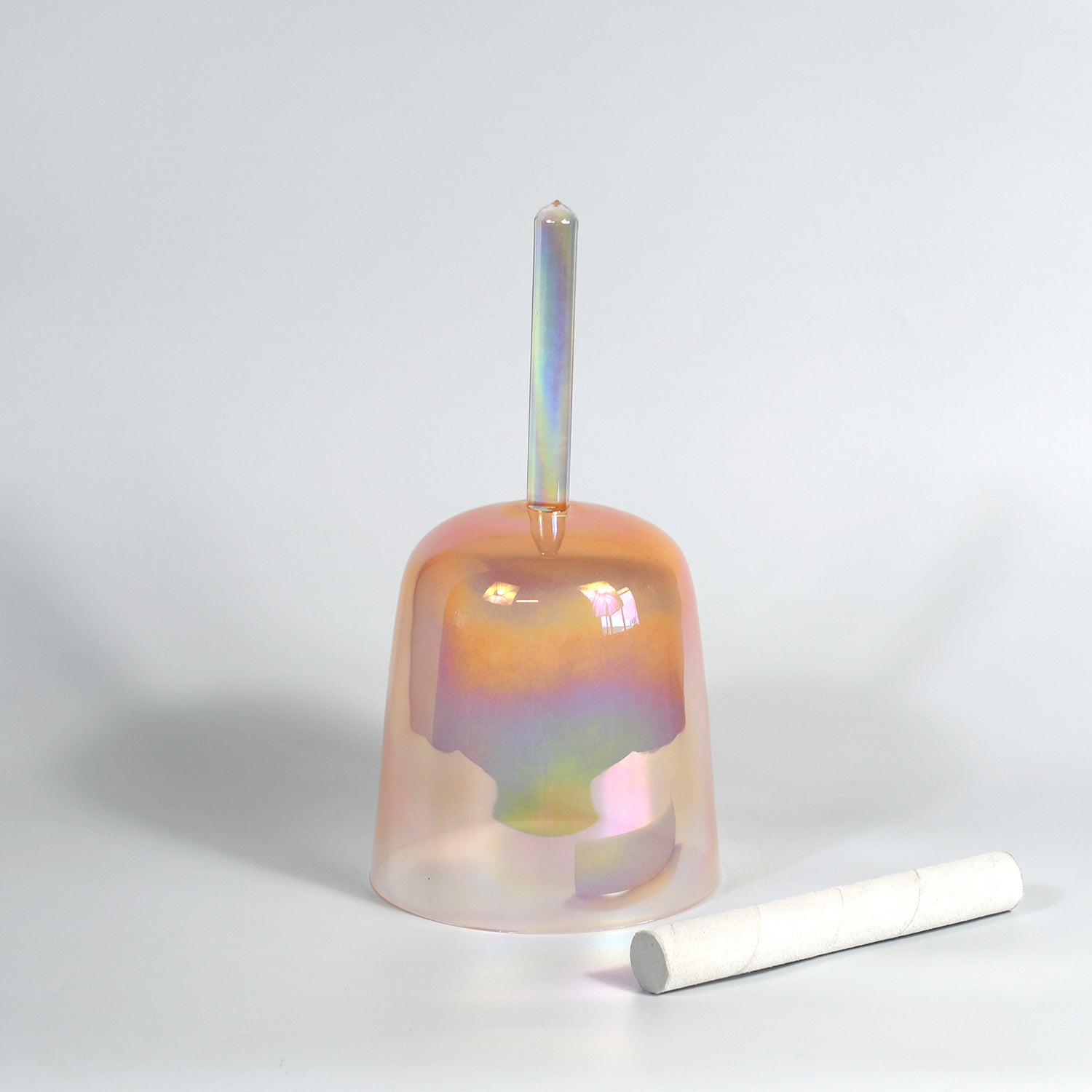 TXTone Orange Alchemy Handle Crystal Singing Bowl With Carrier Bag For Chakra Healing Meditation