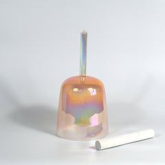 TXTone Orange Alchemy Handle Crystal Singing Bowl With Carrier Bag For Chakra Healing Meditation