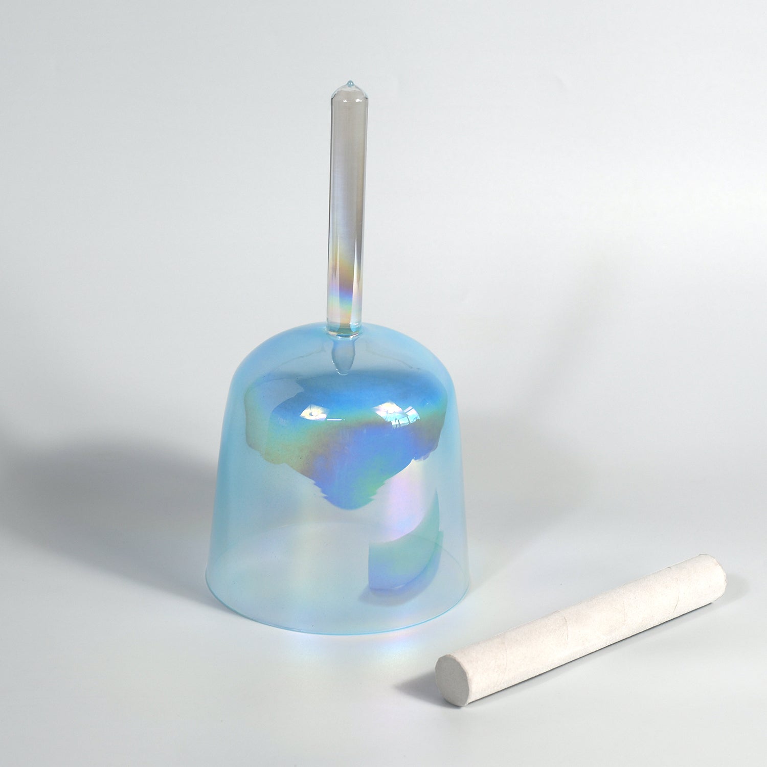 TXTone Blue Alchemy Handle Crystal Singing Bowl With Carrier Bag For Chakra Healing Meditation