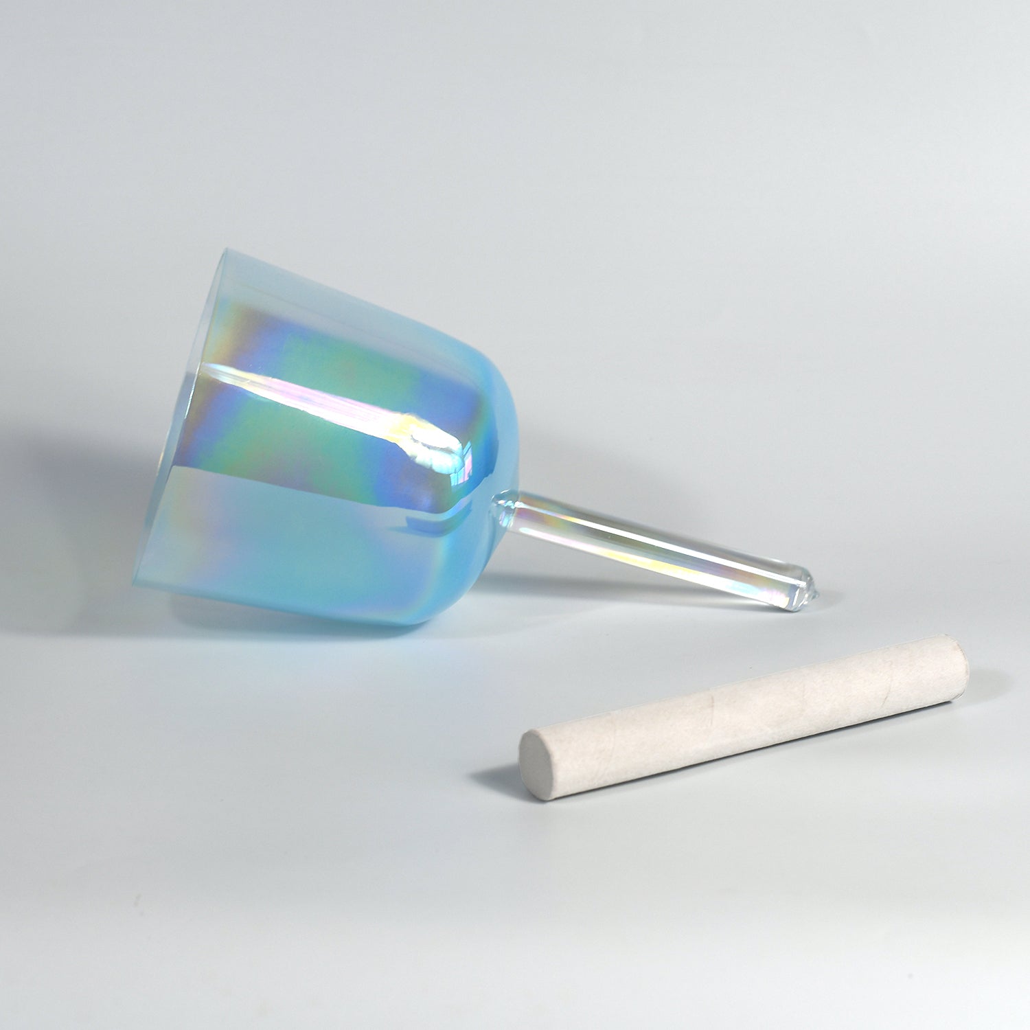 TXTone Blue Alchemy Handle Crystal Singing Bowl With Carrier Bag For Chakra Healing Meditation