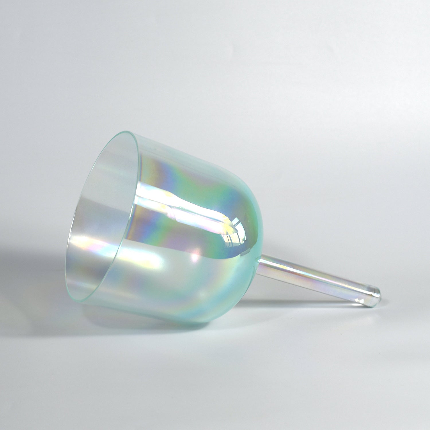 TXTone Green Alchemy Handle Crystal Singing Bowl With Carrier Bag For Chakra Healing Meditation