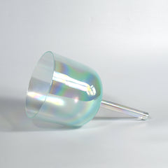 TXTone Green Alchemy Handle Crystal Singing Bowl With Carrier Bag For Chakra Healing Meditation