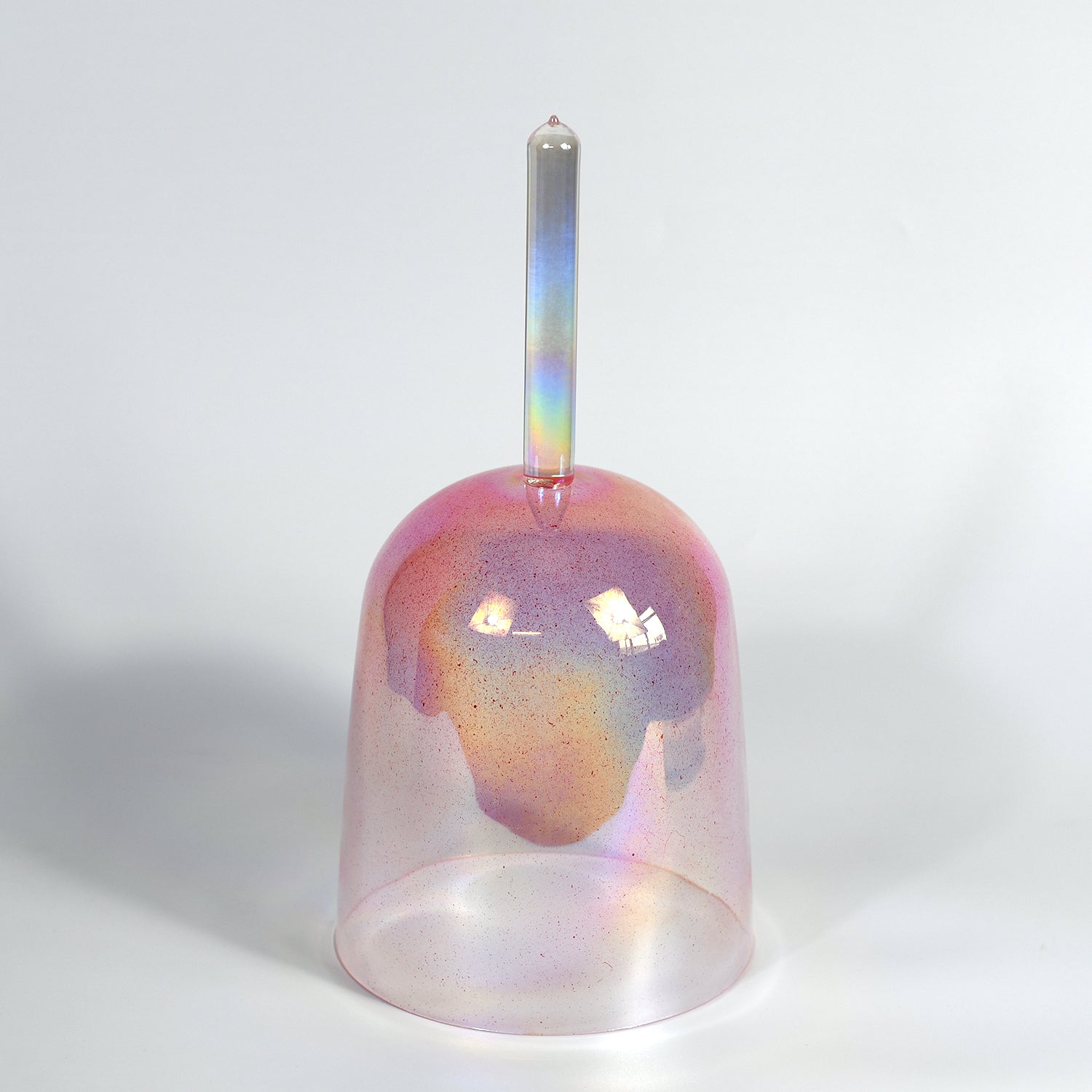 TXTone Red Alchemy Handle Crystal Singing Bowl With Carrier Bag For Chakra Healing Meditation