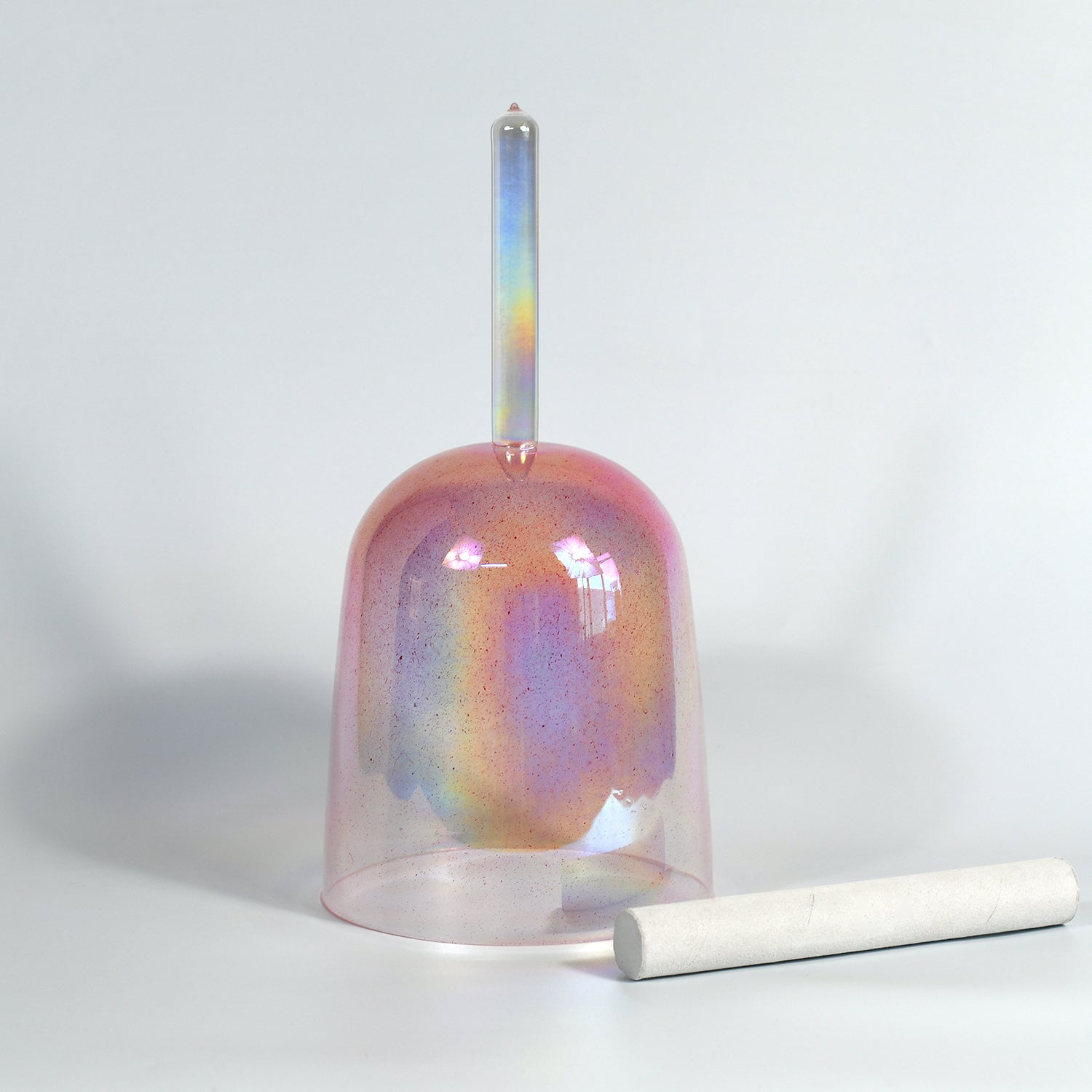 TXTone Red Alchemy Handle Crystal Singing Bowl With Carrier Bag For Chakra Healing Meditation