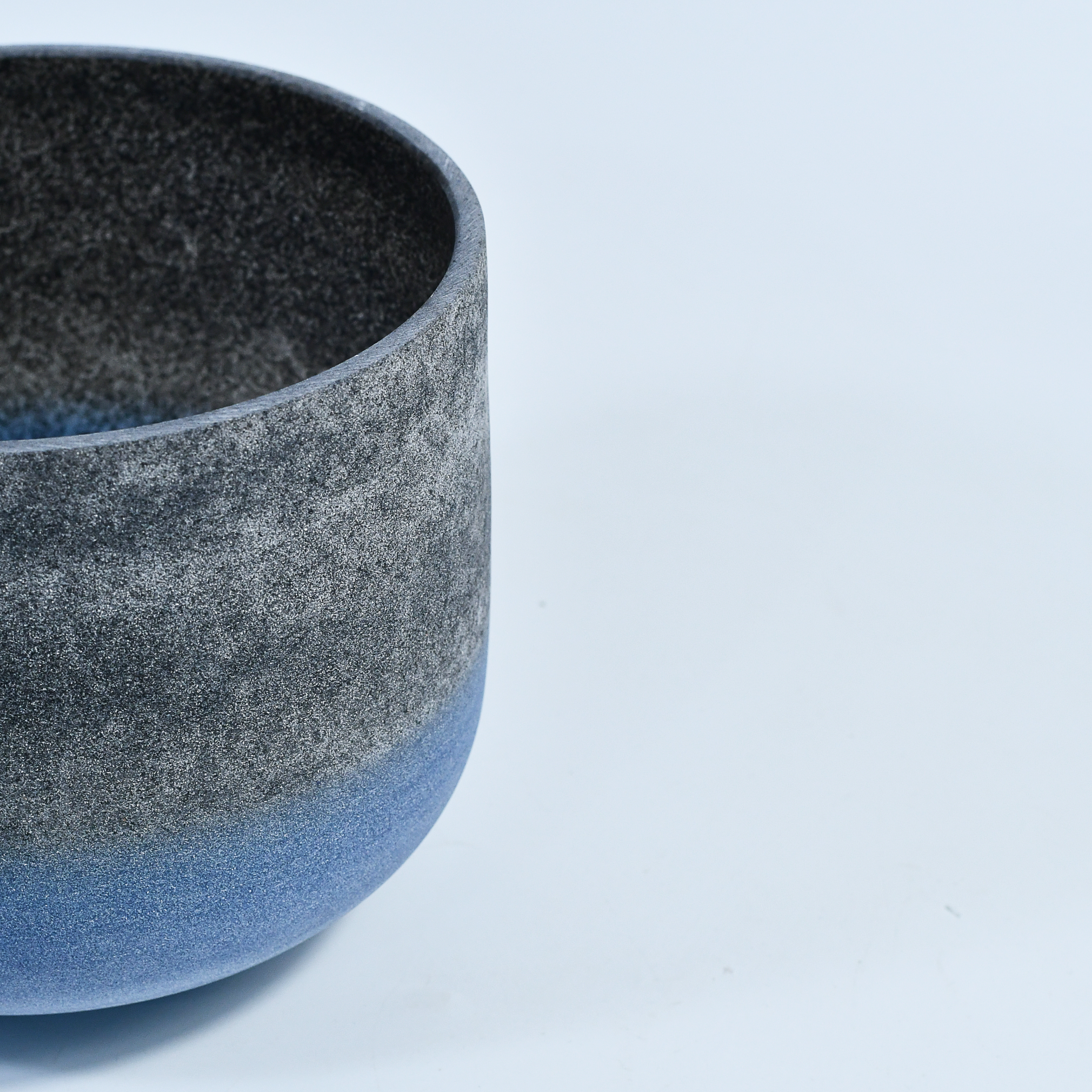 TXTone Gemstone Fusion Crystal Singing Bowls-Obsidian & Lapis With Carrier Bag For Chakra Healing Meditation