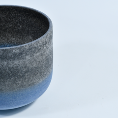 TXTone Gemstone Fusion Crystal Singing Bowls-Obsidian & Lapis With Carrier Bag For Chakra Healing Meditation