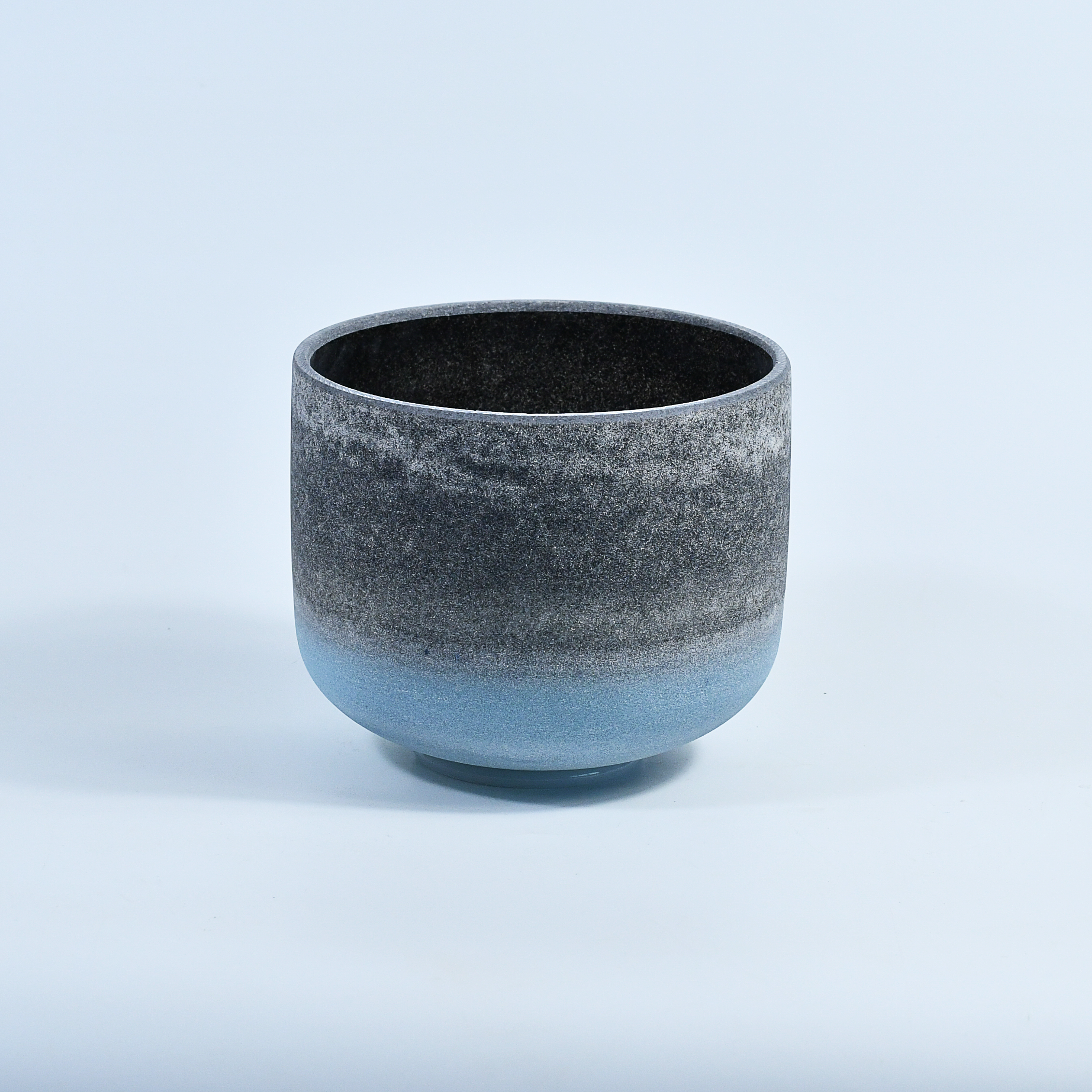 TXTone Gemstone Fusion Crystal Singing Bowls-Obsidian & Amazonite With Carrier Bag For Chakra Healing Meditation