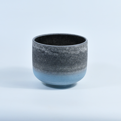 TXTone Gemstone Fusion Crystal Singing Bowls-Obsidian & Amazonite With Carrier Bag For Chakra Healing Meditation