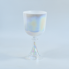 TXTone White Cosmic Light Crystal Singing Grail With Carrier Bag For Chakra Healing Meditation