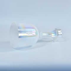 TXTone White Cosmic Light Crystal Singing Grail With Carrier Bag For Chakra Healing Meditation