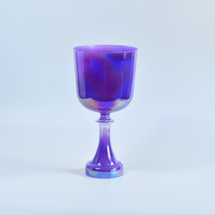 TXTone Purple Alchemy Crystal Singing Grail With Carrier Bag For Chakra Healing Meditation