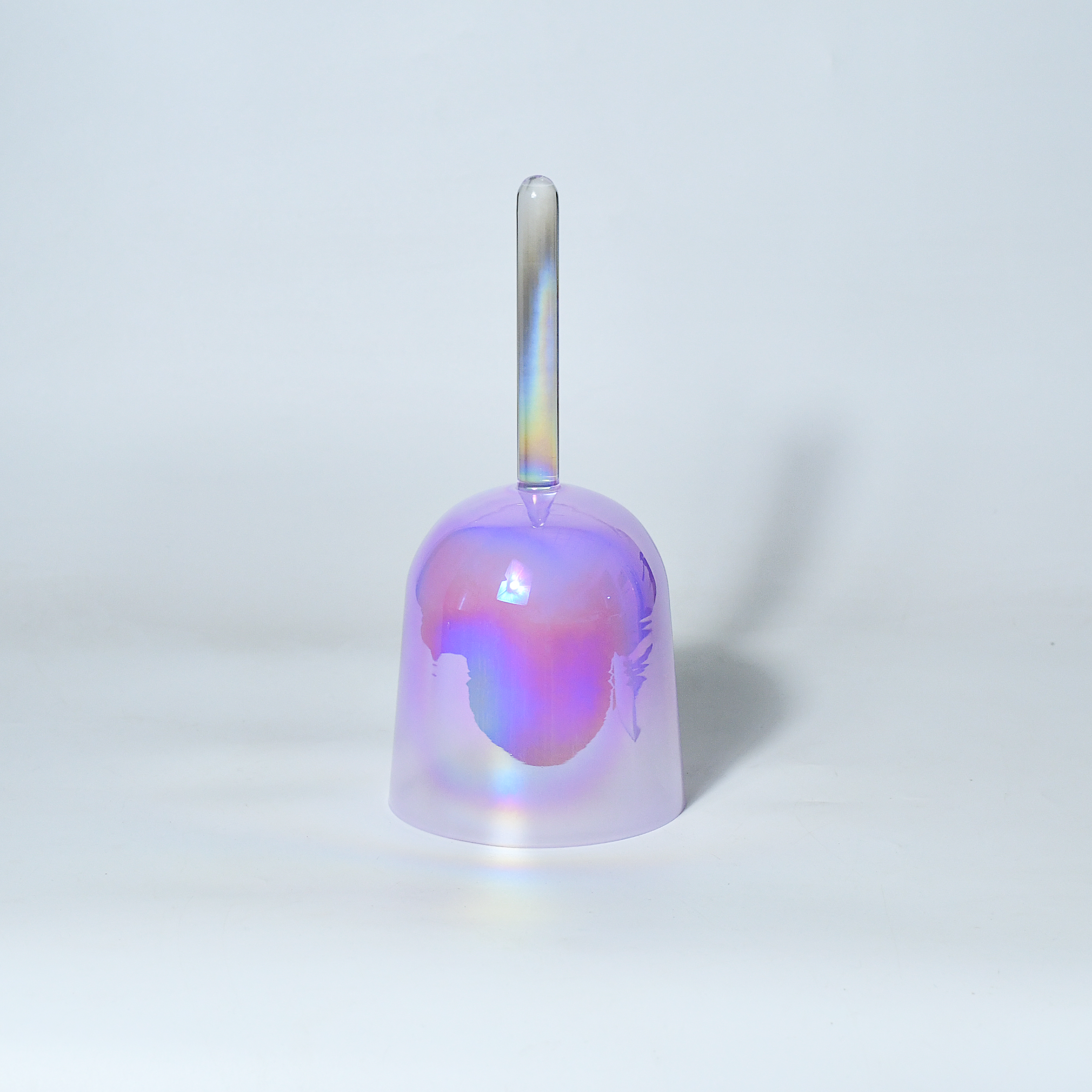 TXTone Purple Alchemy Handle Crystal Singing Bowl With Carrier Bag For Chakra Healing Meditation