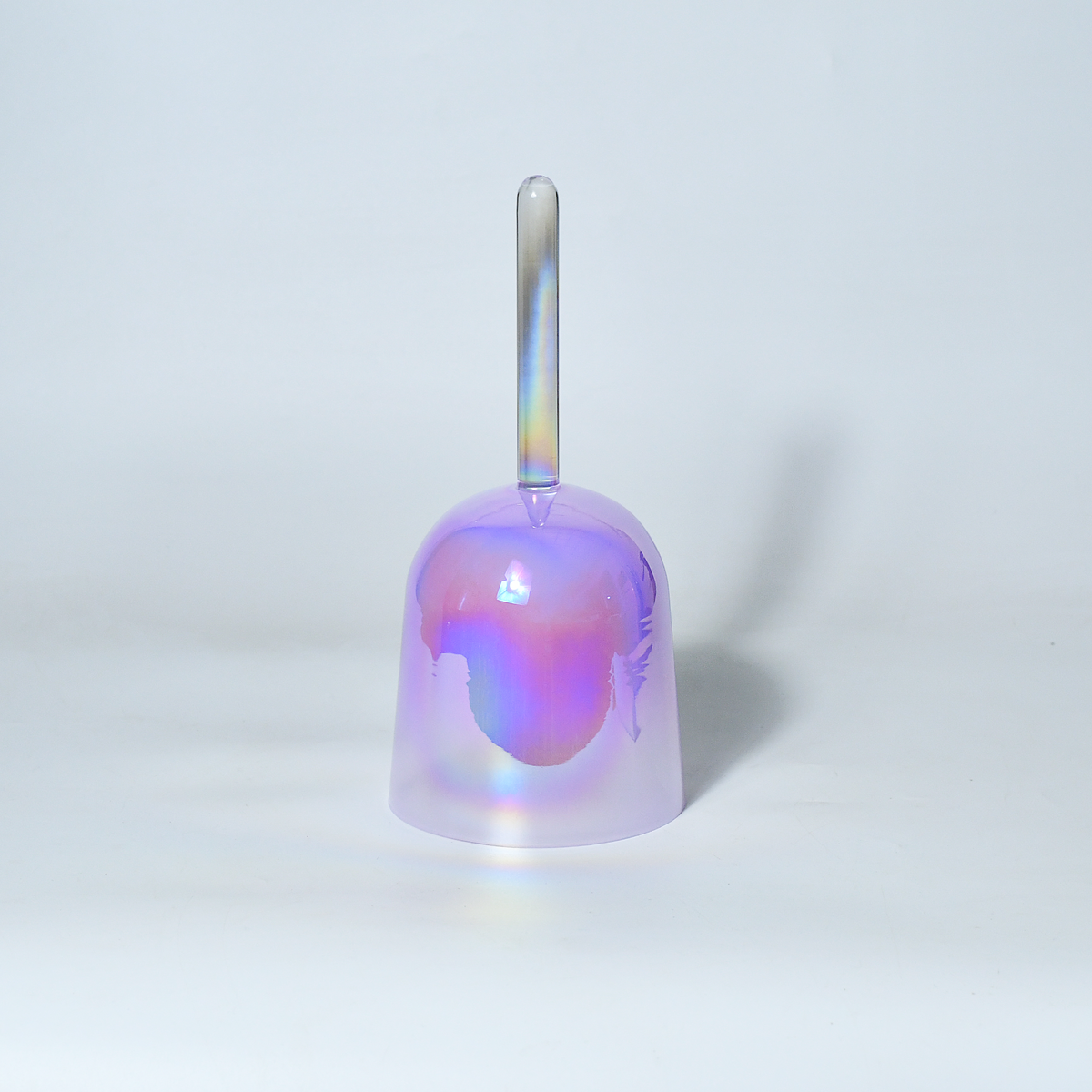 TXTone Purple Alchemy Handle Crystal Singing Bowl With Carrier Bag For Chakra Healing Meditation