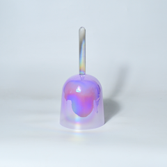 TXTone Purple Alchemy Handle Crystal Singing Bowl With Carrier Bag For Chakra Healing Meditation