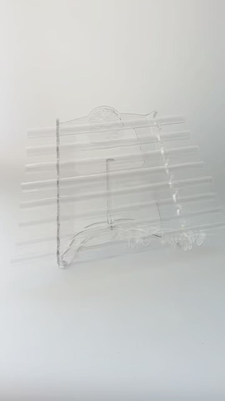 TXTone Flower of Life Crystal Harp – 8 Notes (C5–C6) with Premium Carrying Case