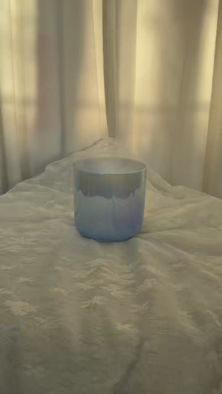 TXTone Indigo Alchemy Crystal Singing Bowl With Carrier Bag For Chakra Healing Meditation